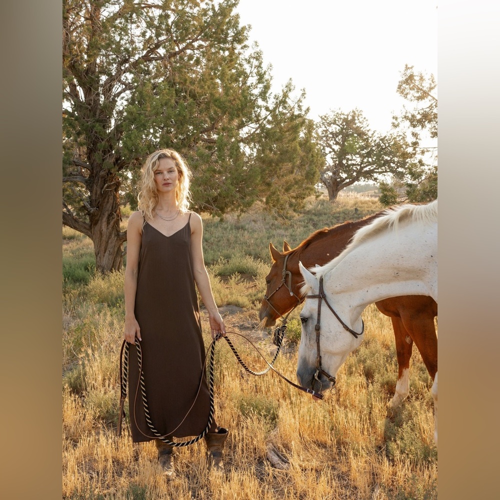 Cozy Earth Women’s Sunset Slip Dress in Cacao NWOT